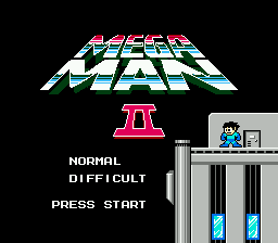 Mega Man 2 title screenshot